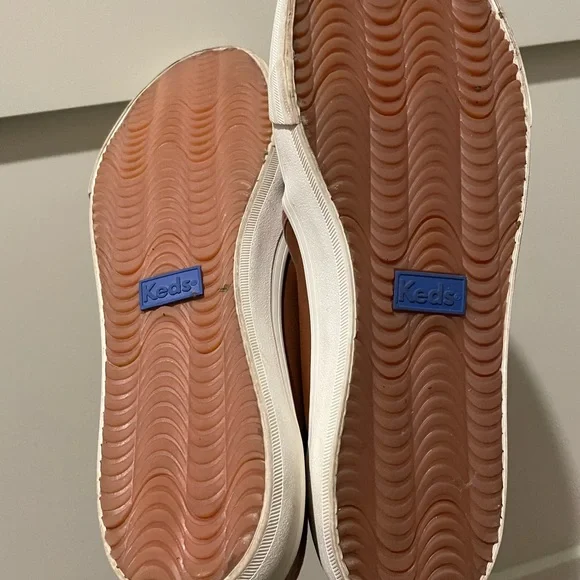 Keds Tan Leather Slip-Ons - Picture 4 of 5